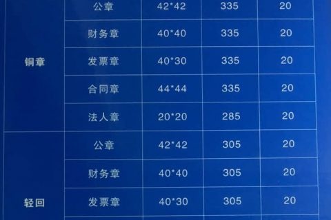 拉薩刻公章需要什么資料，多少錢一個(gè)，要多久？刻制全套印章又要多少錢？